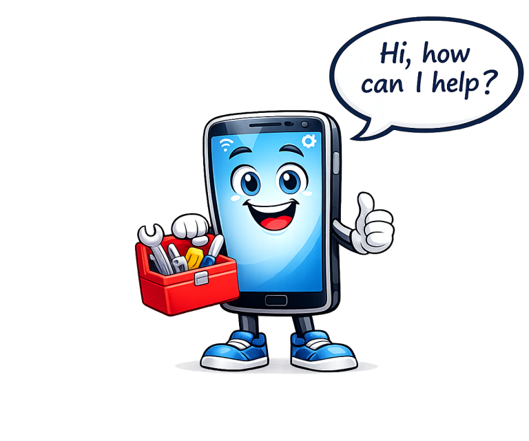 My Digital Guide - Tech Help in Crewe & South Cheshire Friendly tech support mascot - My Digital Guide